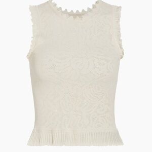 Zoe Coral Knit Sleeveless Top